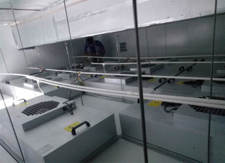 嘉興千級(jí)電子凈化車間裝修工程