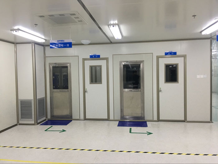 松江電子廠房裝修_萬級潔凈車間